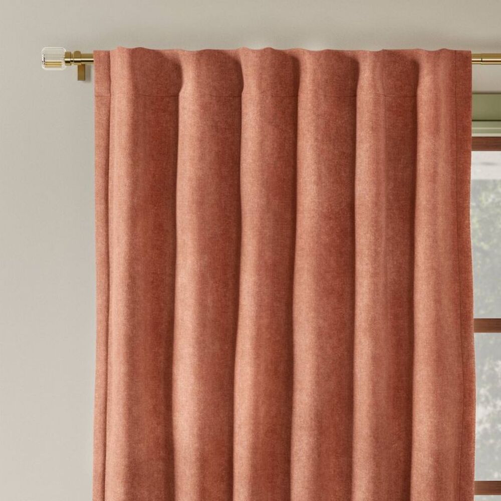 Elegant Rust Curtain Panel